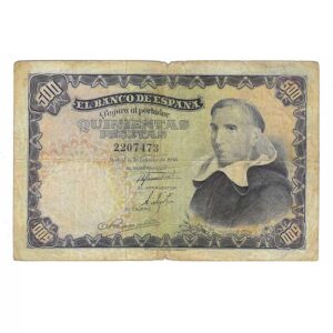 Billete Estado Español 0500 pesetas Madrid 1946 BC+