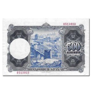 Billete Estado Español 0500 pesetas Madrid 1954 Sin Serie EBC