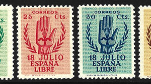 Sello Primer Centenario 0851/54 (**). Aniversario Alzamiento Nacional