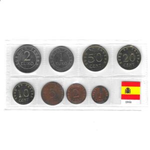 Serie monedas del Euro en prueba España 1998 (1,2 y 5 cent Oxido)